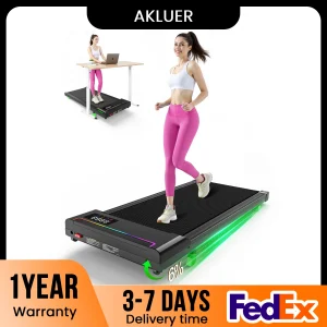 AKLUER 2 in 1 Walking Pad Under Desk Treadmill